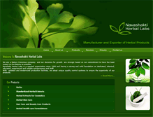 Tablet Screenshot of navshaktiherballabs.com